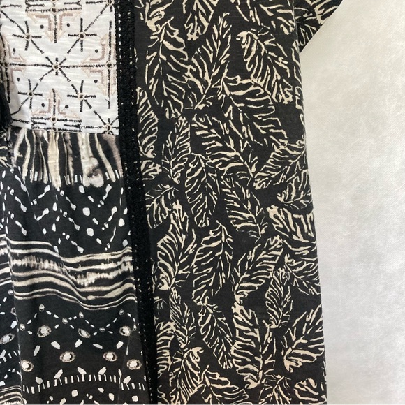 Bohemian Women's Plus Blouse Top Aztec Short Sleeve Tassels High Low Womens 1X - Picture 8 of 16